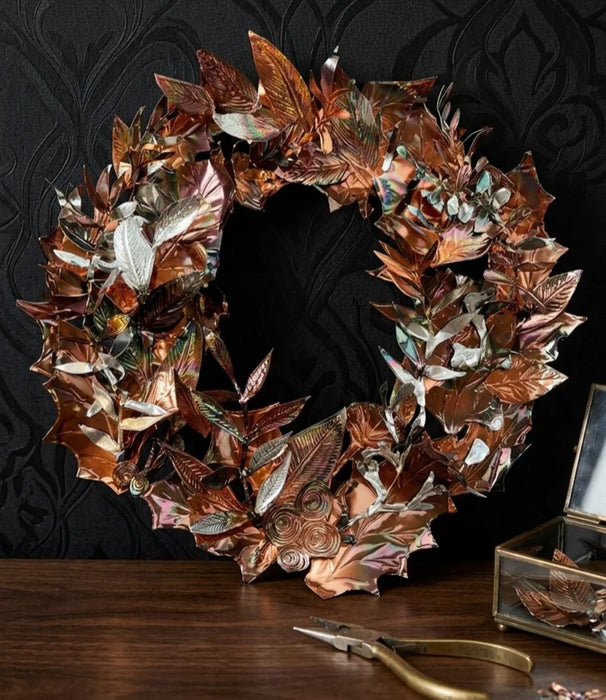 Handcrafted Embossed Copper Wreath Workshop - Wednesday 12th August 6pm-8pm