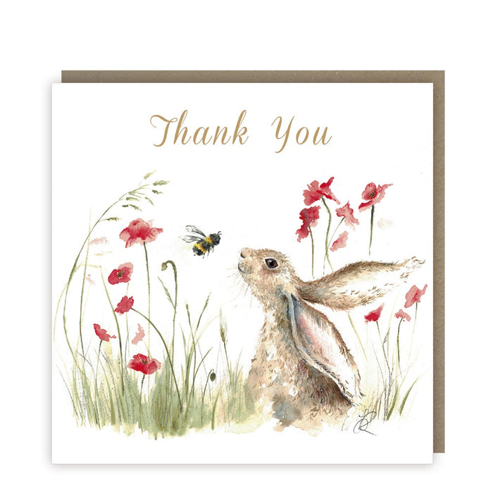 Bee Lovely Thank you card - pack