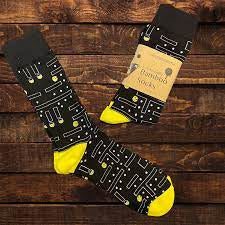 Bamboo Pac-Man Socks