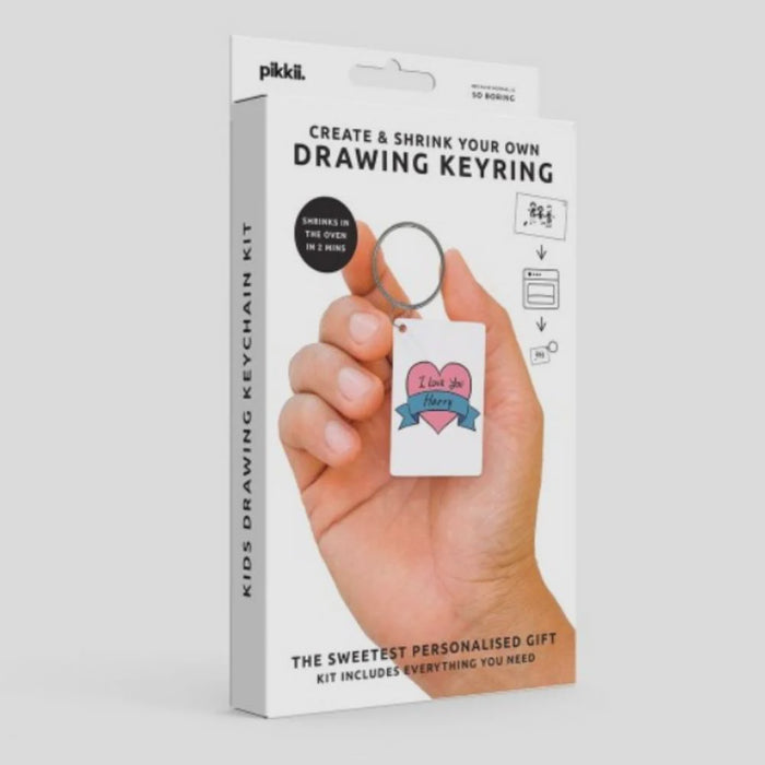 Create & Shrink your own drawing Keyring