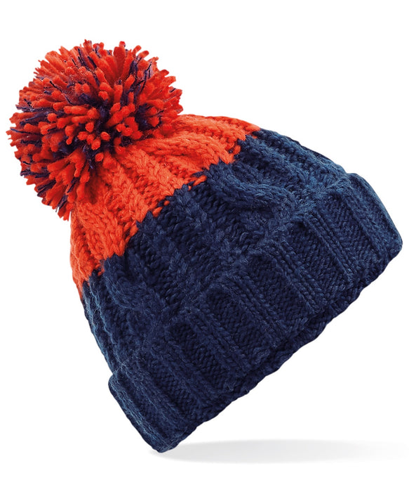 Oxford Navy/Fire Red Apres Beanie bc437