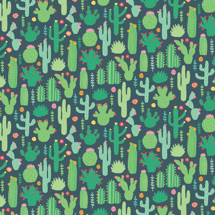 Colourful cactus wrapping paper