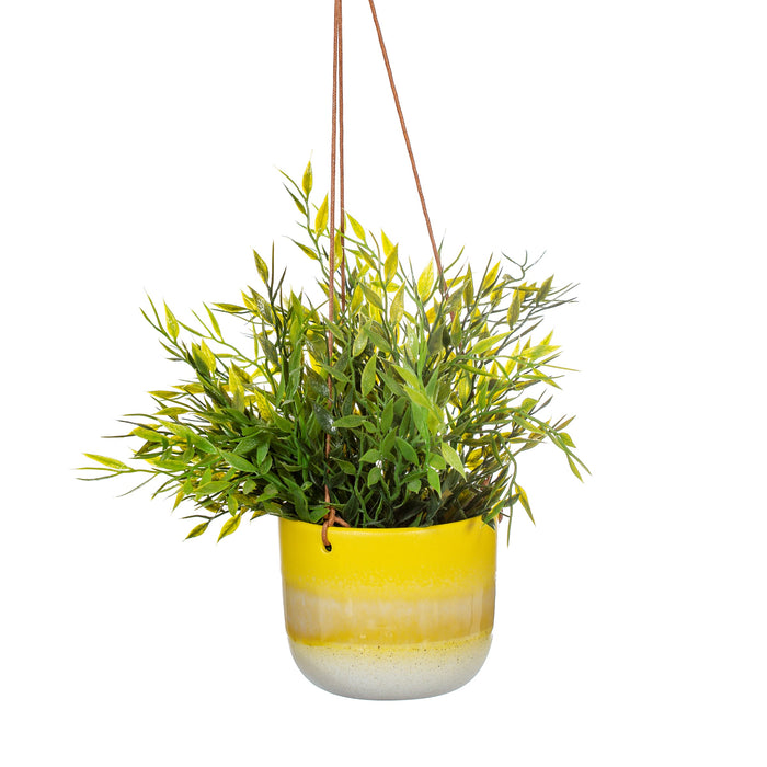 Mojave Yellow Hanging Planter