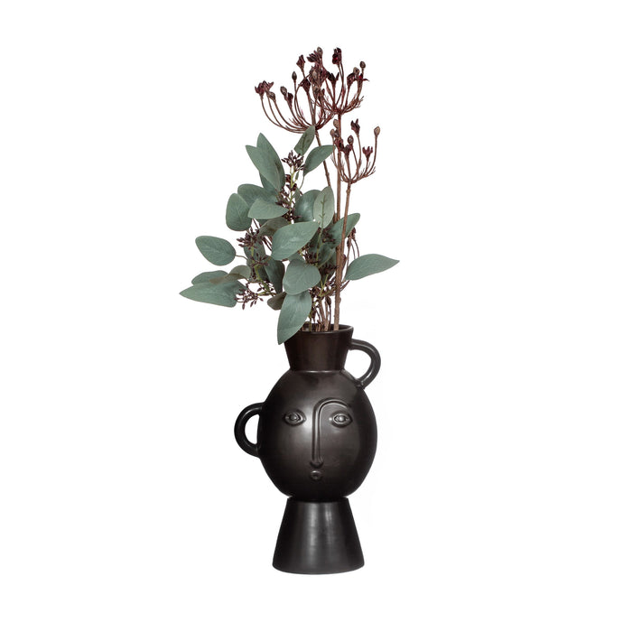 Amira vase with handles - Matt black