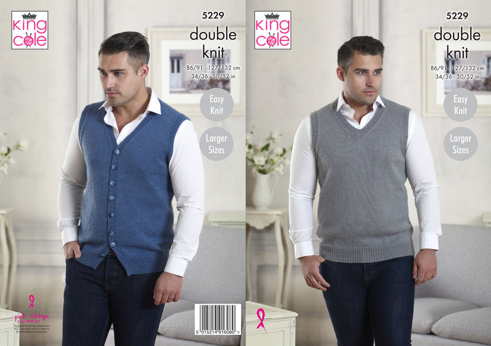 5229 Pattern sweater and waistcoat