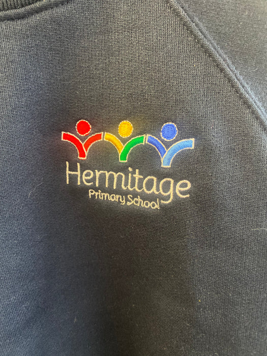 Hermitage Navy Sweatshirt Badged