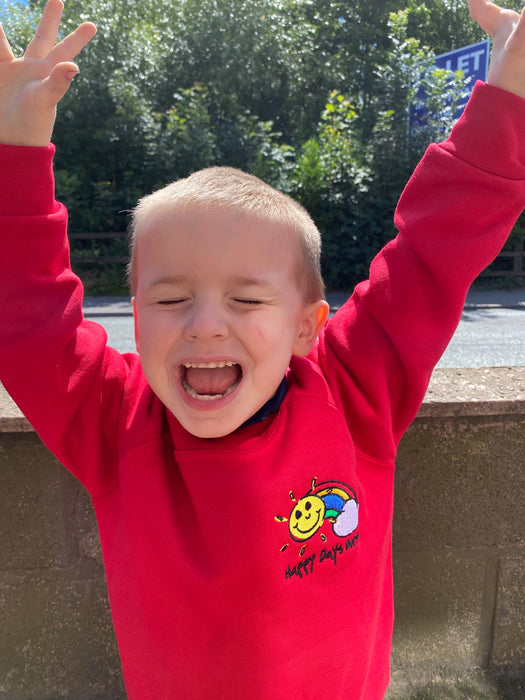 Happy Days Sweatshirt Red