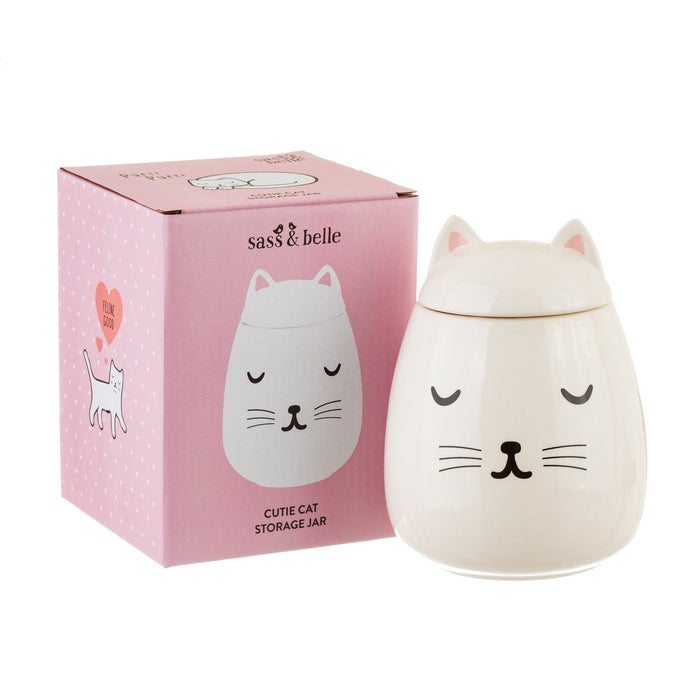 Cutie cat storage jar