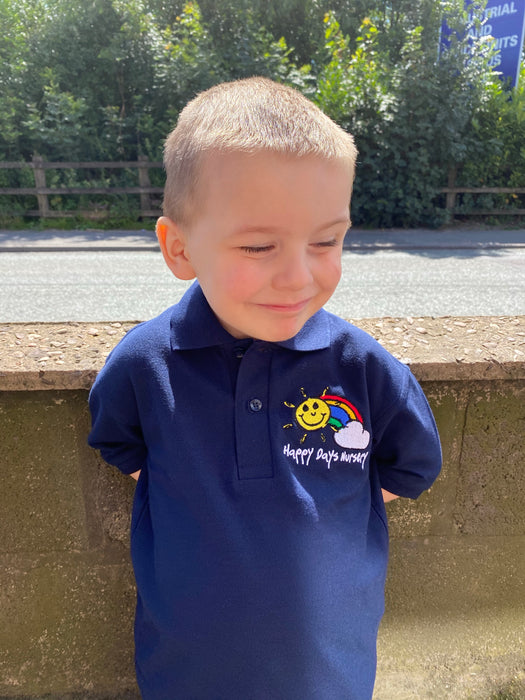 Happy Days Polo Shirt Navy