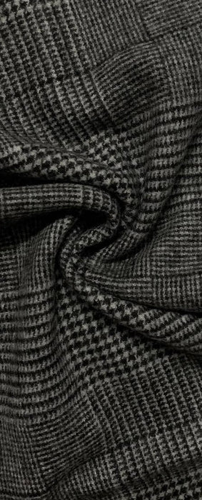 Houndstooth Check Wool Unisex Scarf