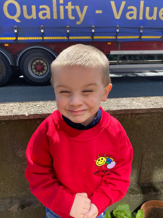 Happy Days Sweatshirt Red