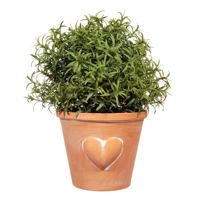 Large Terracotta Planter with heart