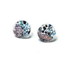 Glass and Palladium Midi Mottled Studs Dark and Stormy