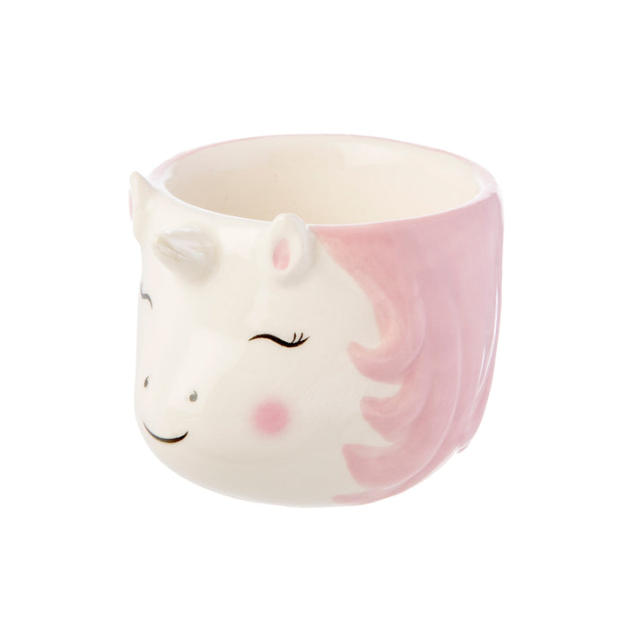 Rainbow unicorn egg cup